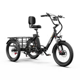 Electric Tricycle ONESPORT OT30 PRO - Motor 500W Battery 48V18AH 20 Inch Disc Brakes - Black